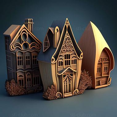 3D model houses (STL)